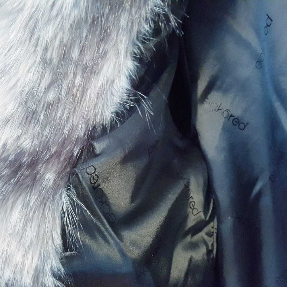 Ecko Unltd Teddy bear faux fur Leather jacket coat New - Picture 7 of 8